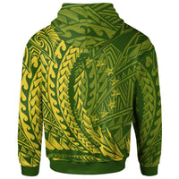 Cook Islands Zip Hoodie Motu Koe Wings Style - Polynesian Pride