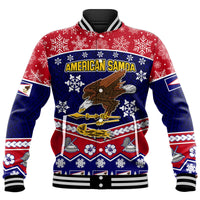 (Custom Personalised) American Samoa Tribal Polynesian Christmas Vibe Baseball Jacket LT9 Unisex Red - Polynesian Pride