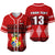 (Custom Personalised) Tonga Baseball Jersey - Tongan Pattern - Custom Text and Number LT13 - Polynesian Pride