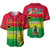 (Custom Personalised) Vanuatu Color Baseball Jersey Six Provinces and Map LT13 Unisex Red - Polynesian Pride