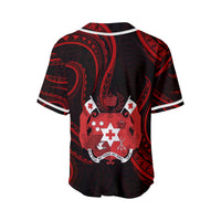 (Custom Personalised) Tonga Pattern Baseball Jersey Always Proud LT13 - Polynesian Pride