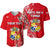 (Custom Personalised) Tonga Coat Of Arms Baseball Jersey Simple Vibes - Bright Red LT8 - Polynesian Pride