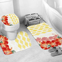 Tonga Bathroom Set Diamond Style Mix Hibiscus - Amber LT7 - Polynesian Pride