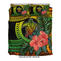 Polynesian Turtle Bedding Set Circle Turtle Hibiscus Reggae LT9 - Polynesian Pride