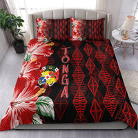 Tonga Bedding Set Diamond Style Mix Hibiscus - Black LT7 Black - Polynesian Pride