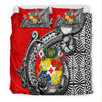 Tonga Hook Tattoo Bedding Set White LT6 - Polynesian Pride