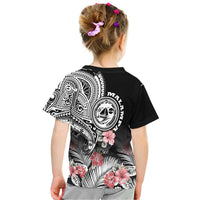 Vanuatu Malampa Province T Shirt Hibiscus Tribal Polynesian Tattoo Ver Black LT9 - Polynesian Pride