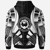 CNMI All Over Zip up Hoodie Black Tattoo Style - Polynesian Pride