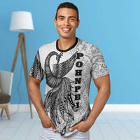 Pohnpei T Shirt Polynesian Phoenix Bird, Fairytales Bird Black - Polynesian Pride