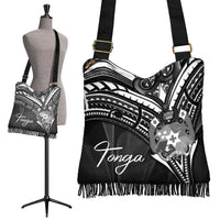 Tonga Boho Handbag - Cross Style Boho Handbag One Size Black - Polynesian Pride