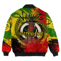 Vanuatu Independence Day Grunge Bomber Jacket LT10 - Polynesian Pride