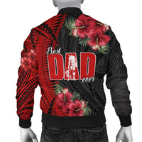 Happy Fathers Day Bomber Jacket Polynesian Best Dad Ever LT13 - Polynesian Pride