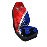 Happy Samoan Fathers Day Car Seat Covers Hibiscus Mix Polynesian Pattern LT14 - Polynesian Pride