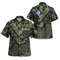 Guam Short Sleeve Shirt - Custom Guam Camo Deluxe Polynesian Tattoo - Polynesian Pride