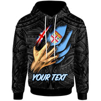 Fiji Custom Hoodie Fiji In Me (Black) Unisex Black - Polynesian Pride