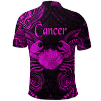 Cancer Zodiac Polynesian Polo Shirt Unique Style Pink LT8 - Polynesian Pride