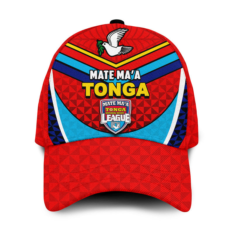 Tonga Mate Ma'a Rugby Classic Cap Jersey No.2 LT6 Classic Cap Universal Fit Red - Polynesian Pride