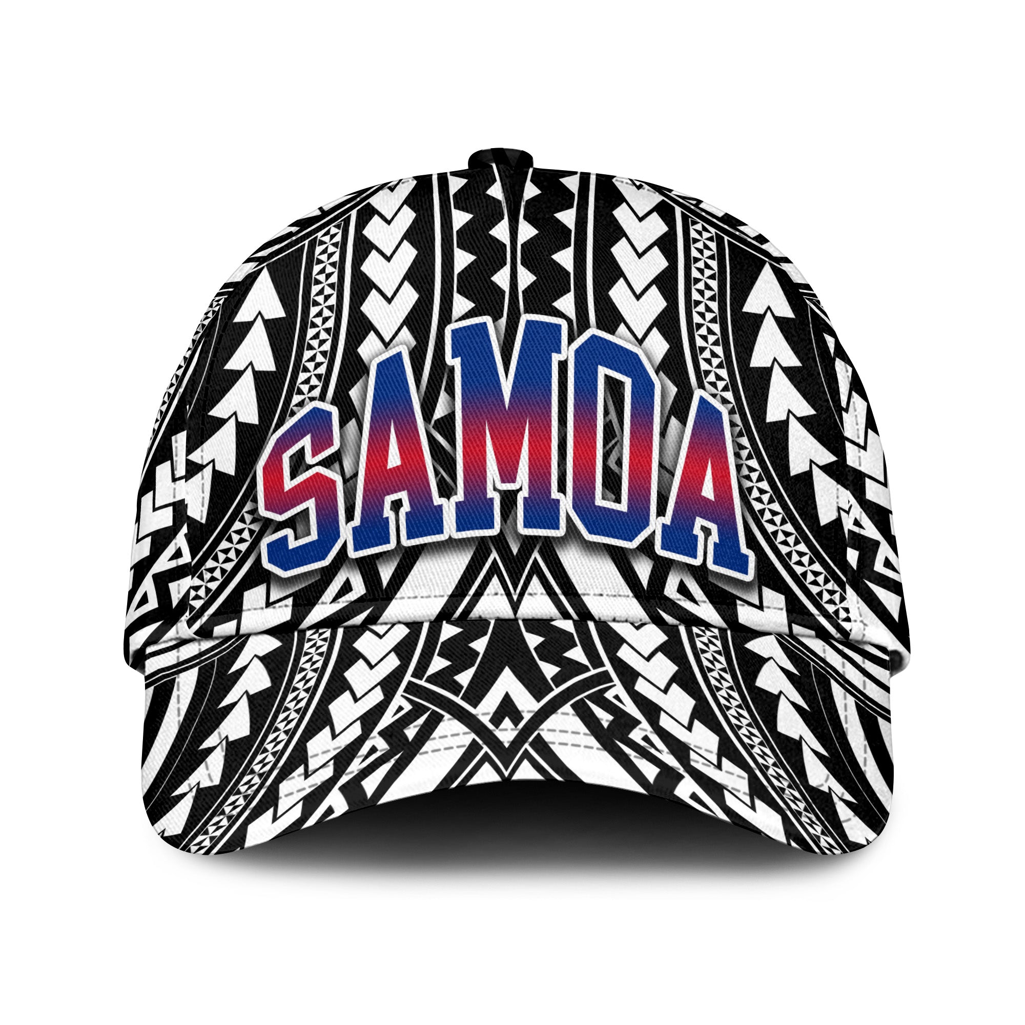 Samoa Tribal Polynesian Classic Cap Simple Black LT8 - Polynesian Pride