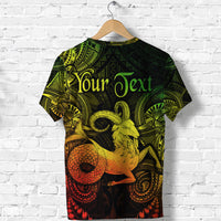 Custom Capricorn Zodiac Polynesian T Shirt Unique Style Reggae LT8 - Polynesian Pride