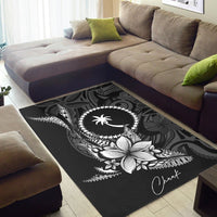 Chuuk State Area Rug - Fish With Plumeria Flowers Style - Polynesian Pride