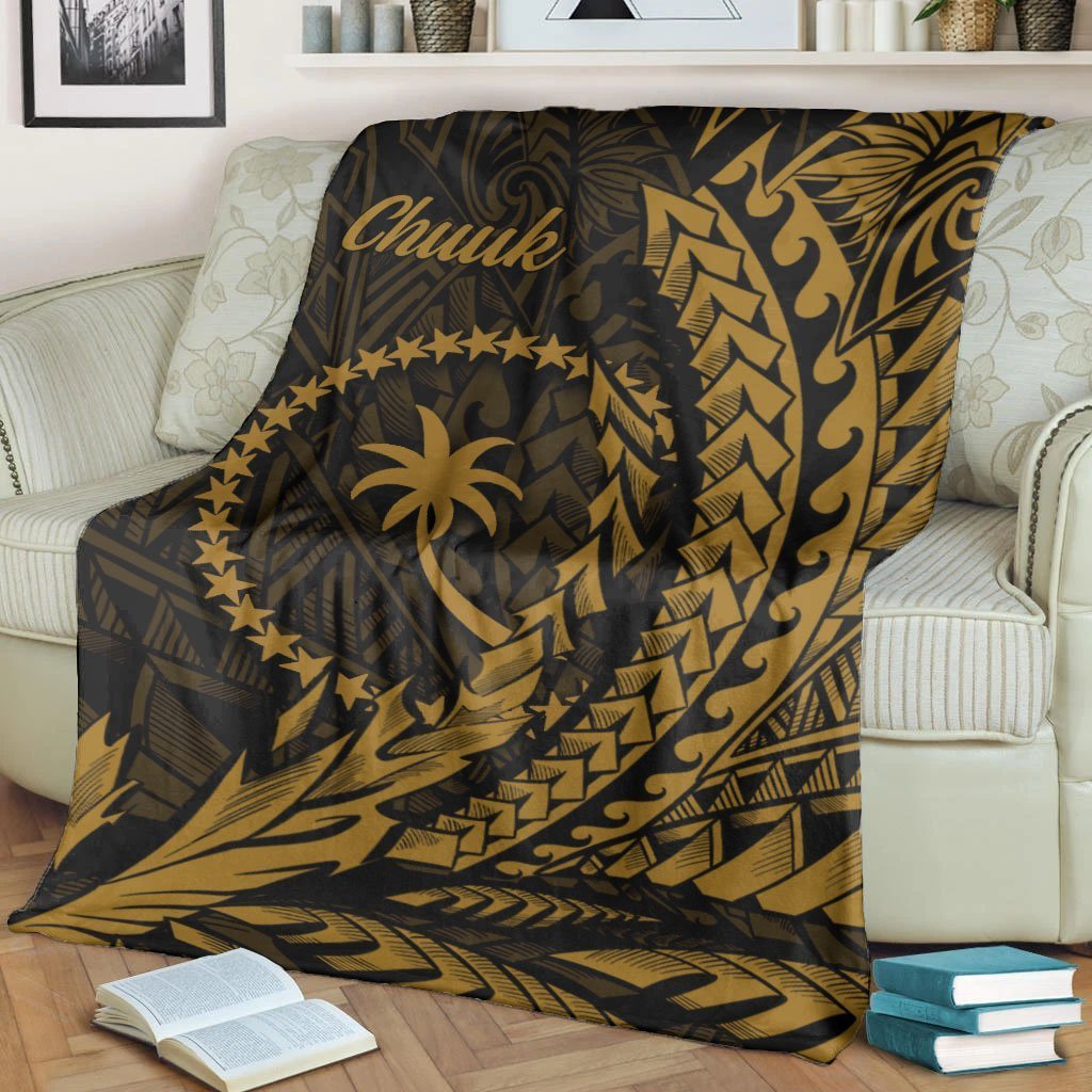 Chuuk Premium Blanket - Wings style White - Polynesian Pride