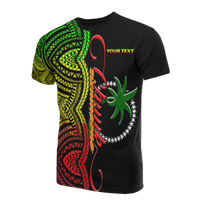 Chuuk Custom T Shirt Number SixNineOne Style Reggae Unisex Black - Polynesian Pride