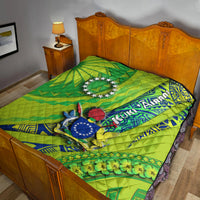 Cook Islands Premium Quilt Artsy Style - Green LT9 Green - Polynesian Pride