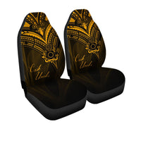Cook Islands Car Seat Cover - Gold Color Cross Style - Polynesian Pride