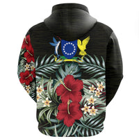 Cook Islands Hoodie Hibiscus (Men/Women) - Polynesian Pride
