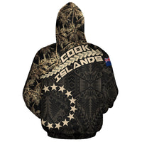 Cook Islands Zip Hoodie Golden Coconut - Polynesian Pride