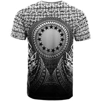 Cook Islands T Shirt Circle Pattern Black - Polynesian Pride