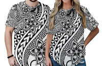 Traditional Polynesian Tribal Tattoo Retro Couple T Shirt Black LT9 No Men - Polynesian Pride