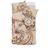 Cook Islands Bedding Set - Hibiscus Flower Vintage Style - Polynesian Pride