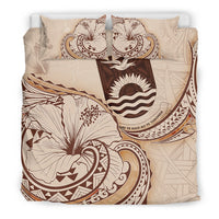 Kiribati Bedding Set - Hibiscus Flower Vintage Style - Polynesian Pride