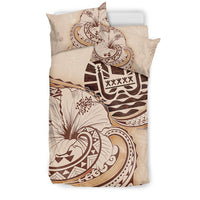 Tahiti Bedding Set - Hibiscus Flower Vintage Style - Polynesian Pride