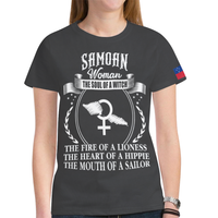 Samo T Shirt Samoan Flag The Soul Of A Witch (Woman) K5 - Polynesian Pride