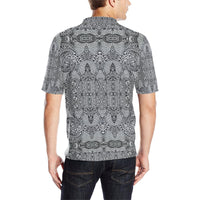 Polynesian Polo Shirt Black and White - Polynesian Pride