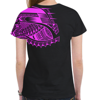 Polynesian T Shirt Polynesian Chest Tattoo Special Pink - Polynesian Pride