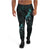 New Caledonia Jogger - New Caledonia Coat Of Arms With Turtle Blooming Hibiscus Turquoise Turquoise - Polynesian Pride