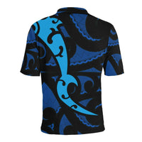 Maori Blue Mangopare Polo Shirt - Polynesian Pride