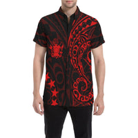 Cook Islands Short Sleeve Shirt Red - Polynesian Pride