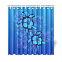 Turtle Hibiscus Ocean Shower Curtain - Polynesian Pride