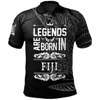 Fiji Polo Shirt Legends Are Born In White Color Unisex White - Polynesian Pride