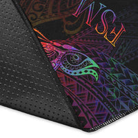 Federated States of Micronesia Area Rug - Butterfly Polynesian Style - Polynesian Pride