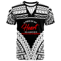 Federated States of Micronesia T Shirt A Piece of My Heart Unisex White - Polynesian Pride