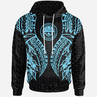 Federated States of Micronesia Hoodie Micronesian Lion Head Neon Style Unisex Neon - Polynesian Pride