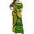 Cook Islands Off Shoulder Long Dress Hibiscus Flowers Style Yellow LT13 Long Dress Yellow - Polynesian Pride