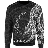 Federated States of Micronesia Sweatshirt - Polynesian Pattern Style Unisex Black - Polynesian Pride