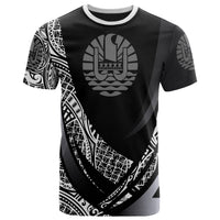 Tahiti T Shirt Polynesian Patterns Sport Style Unisex Black - Polynesian Pride