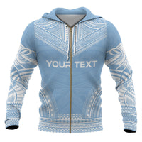 Federated States of Micronesia Polynesian Chief Custom Zip up Hoodie Flag Version - Polynesian Pride